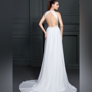 Beautiful Backless Wedding gown